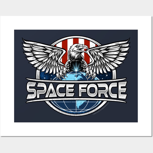 Space Force Emblem Wall Art by FlylandDesigns